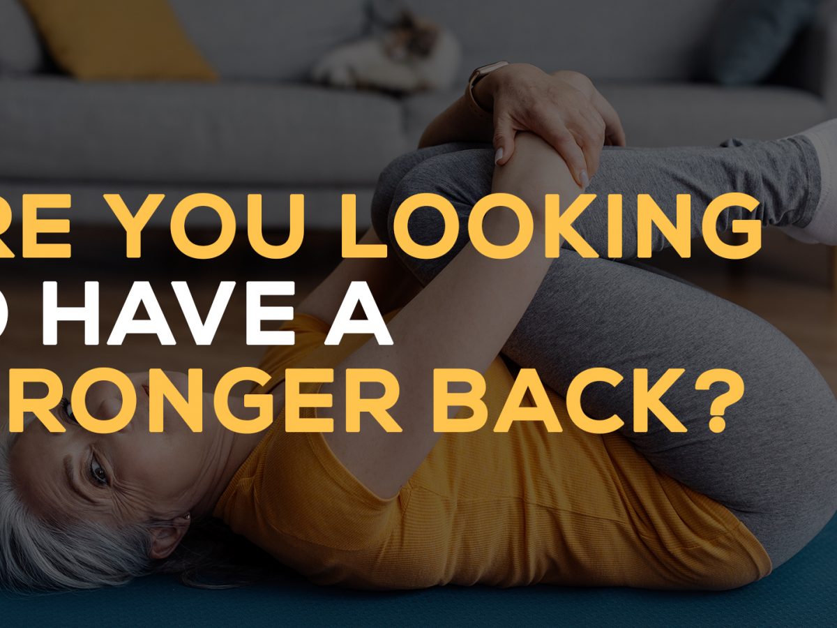 Are you looking to have a stronger back